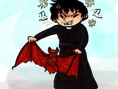 보름달과 하늘에서 떨어진 것 [VW]