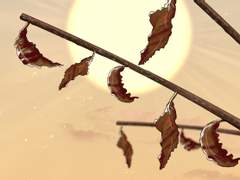 마른 나뭇가지와 나뭇잎 브러쉬, PNG (클립스튜디오)