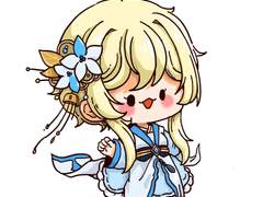 동양풍 아가 행자 남매