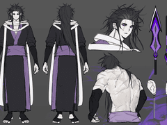 단색 설정화 타입