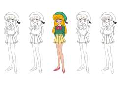 소공녀 세라 스타일 색칠공부 이미지