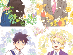 꽃소재에 휘감긴 몹싸 캐릭터들