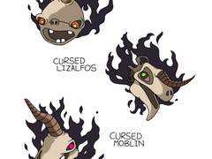 젤다의 전설 시리즈의 Cursed Bokoblin, Cursed Lizalfos 그리고 Cursed Moblin