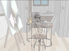 그리다가 선이 합쳐진 그림