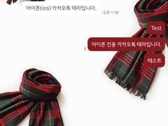 9. inmymay_Muffler 겨울 목도리 카톡 테마 (아이폰)-기간무료공유