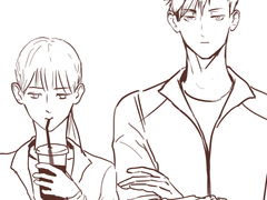 쿠로오 드림 만화 러프 스케치중……ㅎㅎ.ㅎㅎ.ㅎ