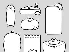 [굿노트 스티커] 햄스터 메모지 스티커