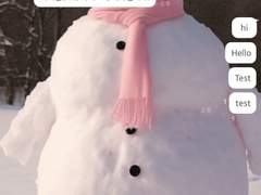 13. inmymay_SnowMan #1 겨울 크리스마스 눈사람 카톡 테마 (아이폰)-기간무료공유