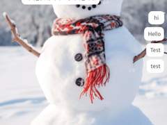 14. inmymay_SnowMan #2 겨울 크리스마스 눈사람 카톡 테마 (아이폰)-기간무료공유