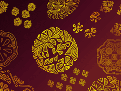 [클튜/유료] 동양풍전통문양브러시 - 연꽃 2