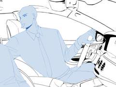 주차권 물고 후진하는 트레틀