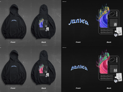 고죠 술식 테마 후드티 디자인 공유