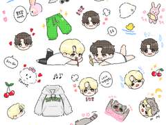 쿱정 스티커 도안 유료배포