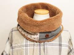 핸드메이드 패치워크 넥워머