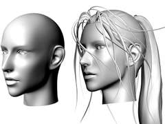 [ 여성1 헤드 ] 헤어포함