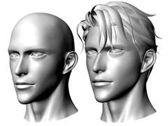 [ 남성2 헤드 ] 헤어포함