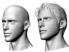 [ 남성1 헤드 ] 헤어포함