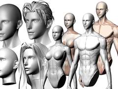 웹툰캐릭터 6인:남녀 2인[ 커플셋트 Vol.3 ]