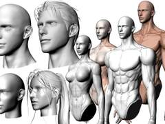 웹툰캐릭터 6인:남녀 2인[ 커플셋트 Vol.1 ]