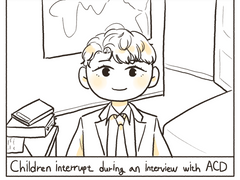 ACD 인터뷰 도중 아이들 난입