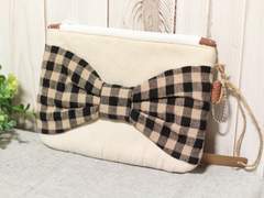 핸드메이드 리본 파우치