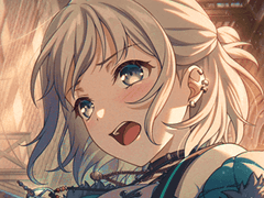 석양에 비친 옆모습