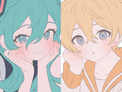 🍭소년소녀 단색 상반신 오마카세🍭