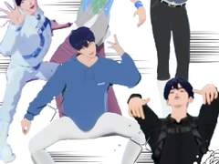 멋있는 예준과 그걸 지켜보는 하민