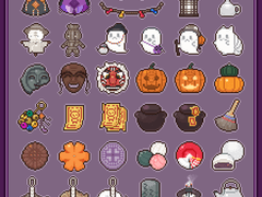 한국 호러풍 도트 굿노트 스티커 배포