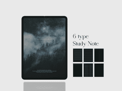 [스터디노트 속지] 다크 모드로 편하게 필기해요