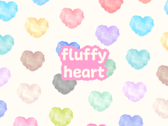 [굿노트 스티커] 폼폼 하트 스티커