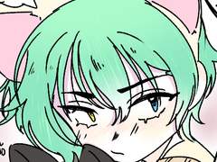 [SNS툰] 고양이의 날 곰이라 우기는 지인에게 고양이귀를 달아주는 만화