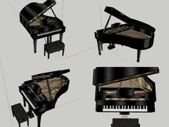 피아노 스케치업 무료배포