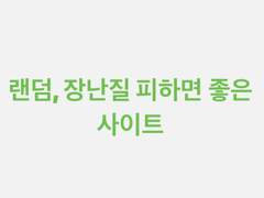 랜덤 있는, 장난질 피하면 좋은 사이트(14개)