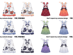 오시카츠 세라 가디건&원피스 의상 디자인 소재 배포 (프리소스 & 유료소스 )