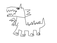 석지현 공룡 모습