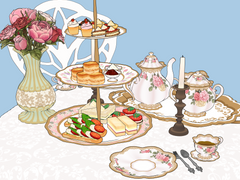 [3d 소재]로판풍 티파티 소재 무료배포&유료배포(cs3o, skp)