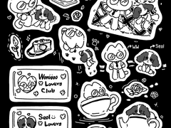 말랑동물스티커 샘플