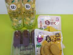 231105 CU 티트라 레몬그린티, 초코찰떡꼬치, 아침꿀맛감자