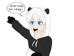 나꽃 낙서 트레 백업