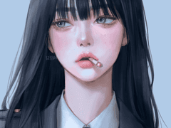 그린 커미반실사 풀채색 커미션