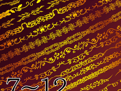 [클튜/유료] 한국 전통 덩굴 브러시 7-12