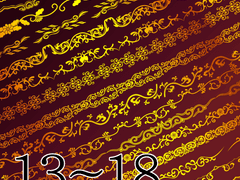 [클튜/유료] 한국 전통 덩굴 브러시 13-18