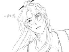 흑백 낙서 커미션