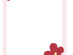 [굿노트 스티커] To Do 리스트 메모지 + 일반 메모지 + 빨간 꽃 스티커