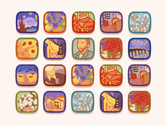 [아이콘] 빈센트 반 고흐 명화 PC 아이콘 & 굿노트 스티커