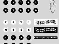 11. DIGITAL STICKER PACK. BW ver.