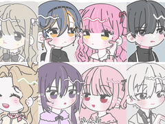 말랑콩떡 페어 반고정틀 커미션