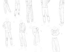 그림공부 옷주름연습