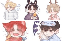 데못죽 띠부 스티커 도안